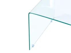 Beistelltisch 2Er Set Glas Transparent Rechteckig Kendall