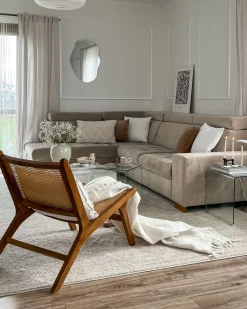 Beistelltisch 2Er Set Glas Transparent Rechteckig Kendall