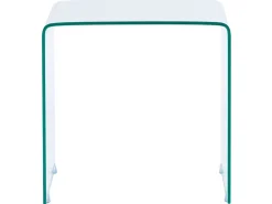 Beistelltisch 2Er Set Glas Transparent Rechteckig Kendall