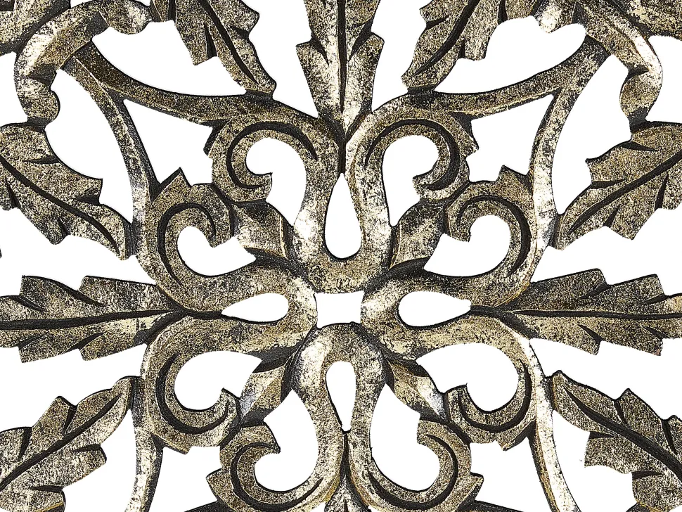 Beistelltisch Gold / Schwarz Quadratisch 40 X 40 Cm Palasi