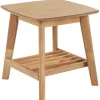 Beistelltisch Heller Holzfarbton Quadratisch 50 X 50 Cm Tulare