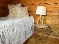 Beistelltisch Schwarz / Heller Holzfarbton 40 Cm Lanark