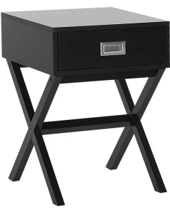 Beistelltisch Schwarz Quadratisch 40 X 40 Cm Monroe