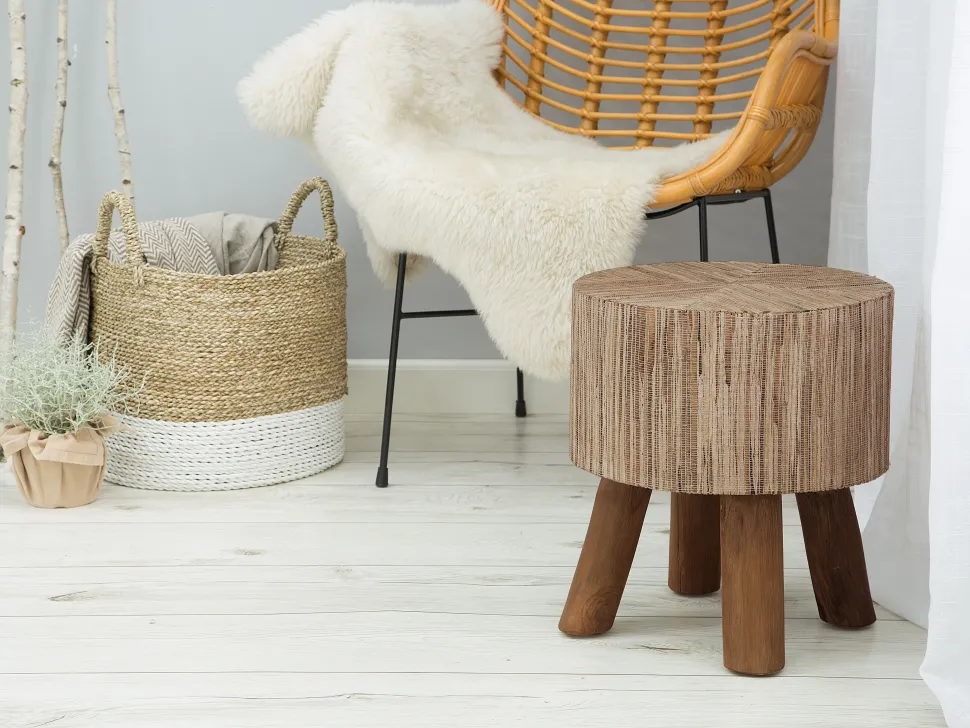 Beistelltisch Teakholz Hellbraun 35 Cm Tulita