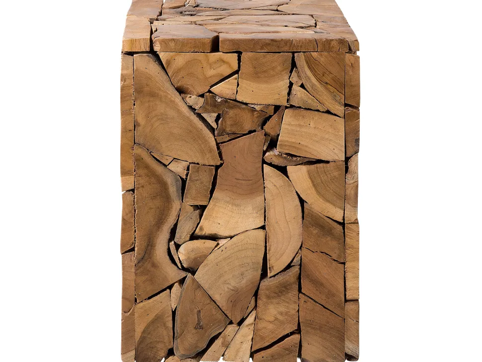 Beistelltisch Teakholz Hellbraun Quadratisch 30 X 30 Cm Nelson