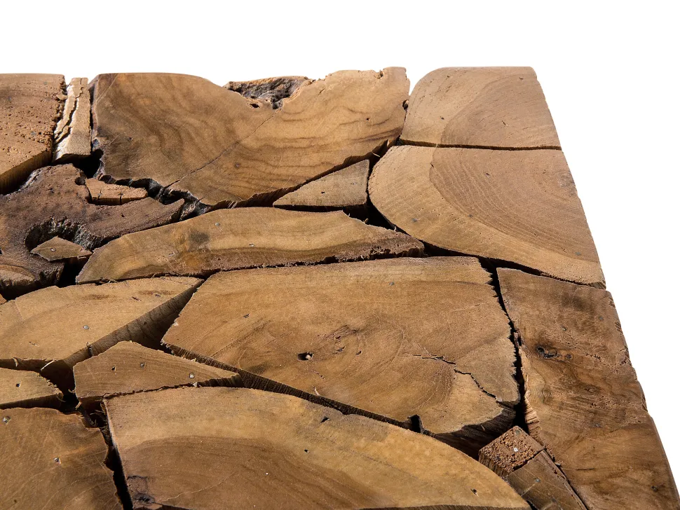 Beistelltisch Teakholz Hellbraun Quadratisch 30 X 30 Cm Nelson