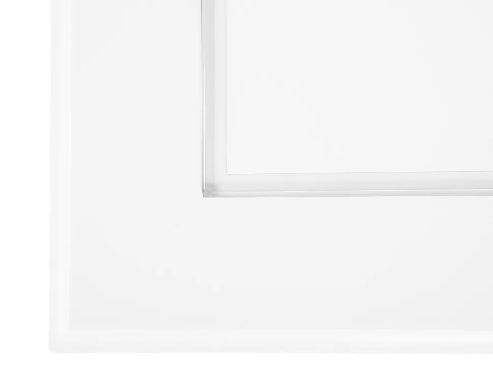 Beistelltisch Weis Glas Rechteckig 40 X 57 Cm Attu