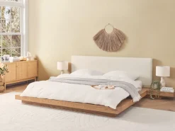 Bett Heller Holzfarbton Lattenrost 180 X 200 Cm Zen