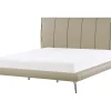 Bett Kunstleder Beige Lattenrost 180 X 200 Cm Betin