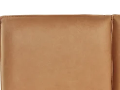 Bett Kunstleder Goldbraun 180 X 200 Cm Limanton