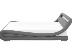Bett Kunstleder Grau 180 X 200 Cm Mit Led-Beleuchtung Avignon