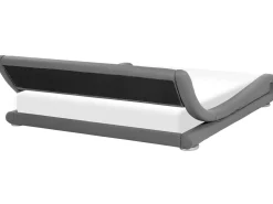 Bett Kunstleder Grau 180 X 200 Cm Mit Led-Beleuchtung Avignon