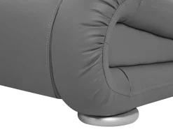 Bett Kunstleder Grau 180 X 200 Cm Mit Led-Beleuchtung Avignon