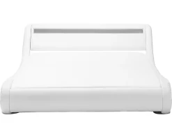 Bett Kunstleder Weis 160 X 200 Cm Mit Led-Beleuchtung Avignon