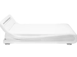 Bett Kunstleder Weis 160 X 200 Cm Mit Led-Beleuchtung Avignon