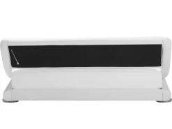 Bett Kunstleder Weis 160 X 200 Cm Mit Led-Beleuchtung Avignon