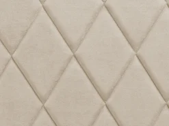 Bett Samtstoff Beige Lattenrost Bettkasten Hochklappbar 180 X 200 Cm Rochefort