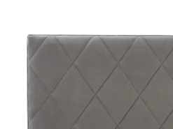 Bett Samtstoff Grau Lattenrost Bettkasten Hochklappbar 180 X 200 Cm Rochefort