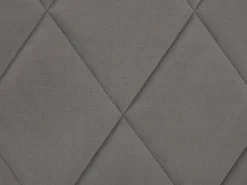 Bett Samtstoff Grau Lattenrost Bettkasten Hochklappbar 180 X 200 Cm Rochefort