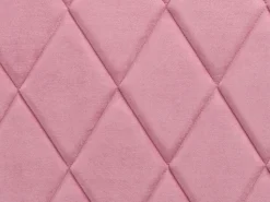 Bett Samtstoff Rosa Lattenrost Bettkasten Hochklappbar 180 X 200 Cm Rochefort