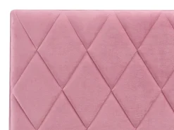 Bett Samtstoff Rosa Lattenrost Bettkasten Hochklappbar 180 X 200 Cm Rochefort