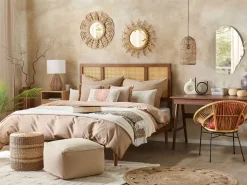 Bettwasche Set Beige Baumwollsatin 220 X 240 Cm Avondale
