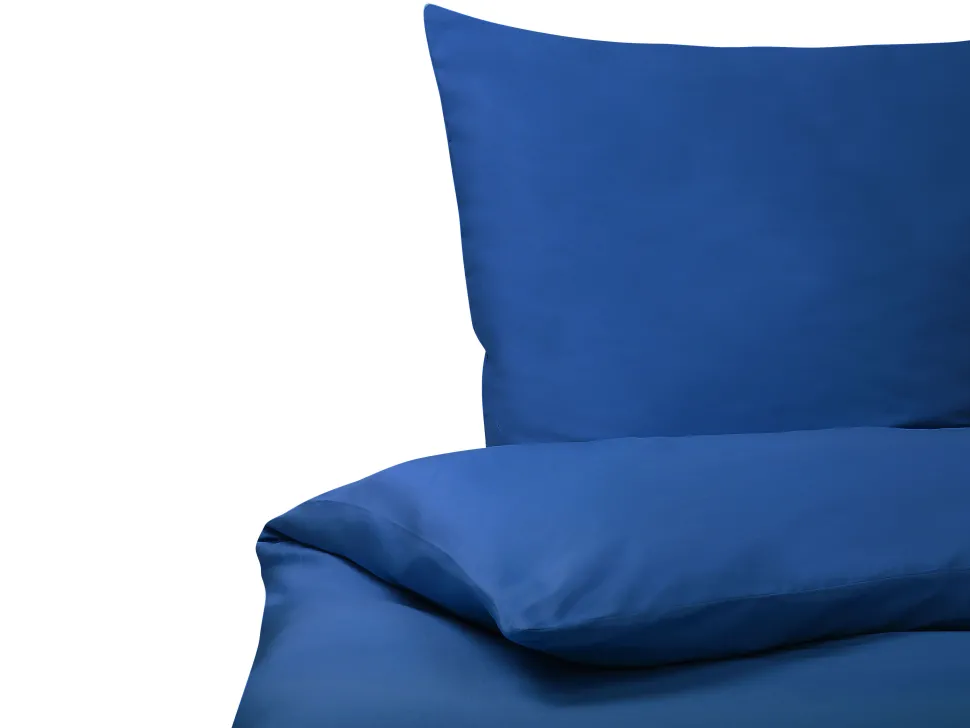 Bettwasche Set Dunkelblau Baumwollsatin 135 X 200 Cm Harmonridge