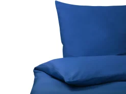 Bettwasche Set Dunkelblau Baumwollsatin 220 X 240 Cm Harmonridge