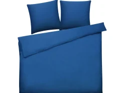 Bettwasche Set Dunkelblau Baumwollsatin 220 X 240 Cm Harmonridge