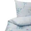 Bettwasche Set Hellblau Baumwollsatin 135 X 200 Cm Evergreen