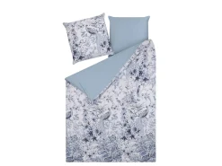 Bettwasche Set Weis / Blau Baumwollsatin 135 X 200 Cm Ballard