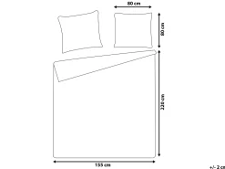 Bettwasche Set Weis / Rosa Baumwollsatin 155 X 220 Cm Larynhill
