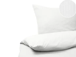 Bettwasche Set Weis Baumwollsatin 220 X 240 Cm Avondale