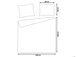 Bettwasche Set Weis Baumwollsatin 220 X 240 Cm Avondale