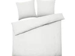 Bettwasche Set Weis Baumwollsatin 220 X 240 Cm Avondale