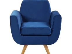 Bezug Fur Sessel Bernes Samtstoff Marineblau