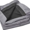 Bezug Fur Sessel Bernes Samtstoff Grau