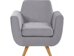 Bezug Fur Sessel Bernes Samtstoff Grau