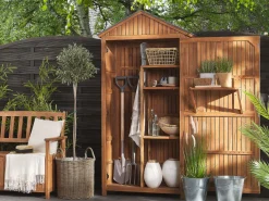 Blumenkorb 2Er Set Rattan Sandbeige Rund Bitola