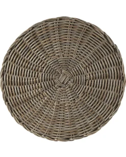 Blumenkorb 2Er Set Rattan Sandbeige Rund Bitola