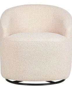 Boucle Drehsessel Beige Davik