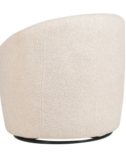 Boucle Drehsessel Beige Davik