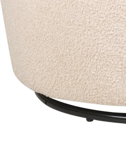 Boucle Drehsessel Beige Davik