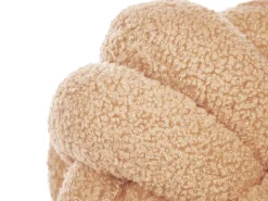 Boucle Knoten Kissen Beige 19 X 19 Cm Malni