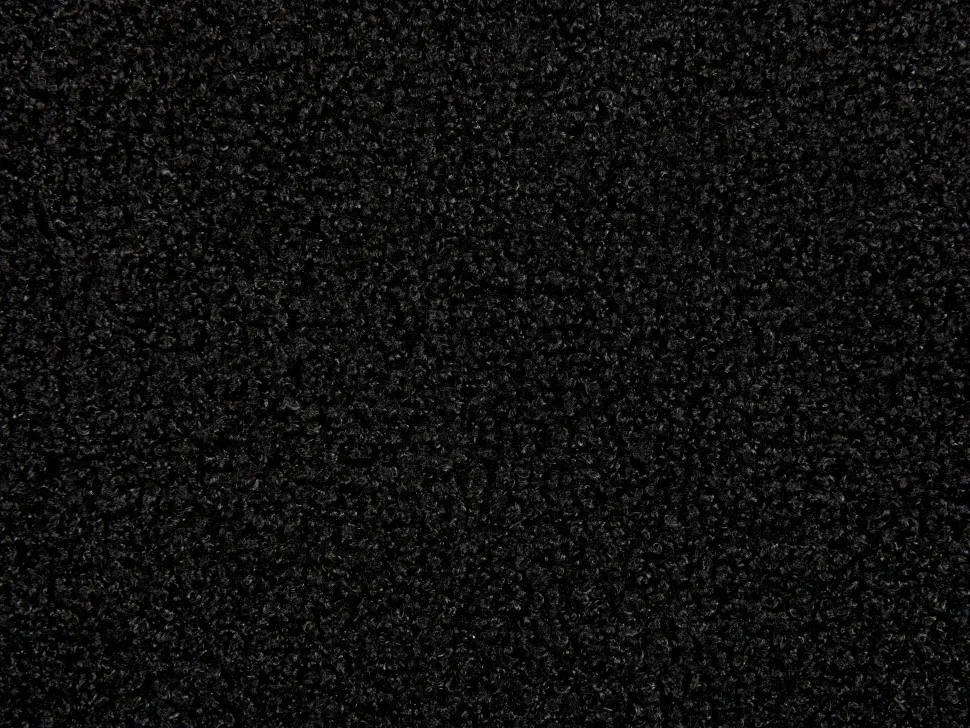 Boucle Living Room Set Black Loen
