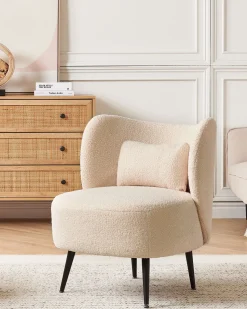 Boucle Sessel Beige Otsby