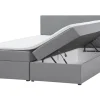 Boxspringbett Grau Mit Bettkasten Hochklappbar 180 X 200 Cm Senator