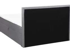 Boxspringbett Grau Mit Bettkasten Hochklappbar 180 X 200 Cm Senator