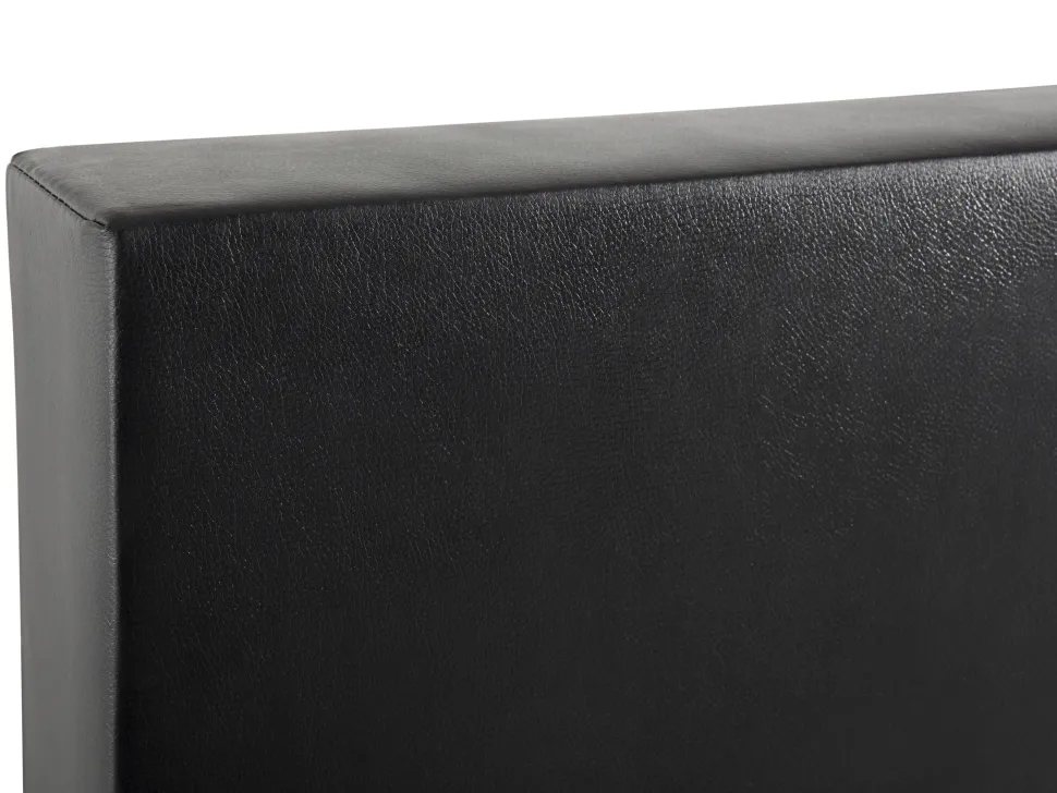 Boxspringbett Kunstleder Schwarz / Weis 160 X 200 Cm President