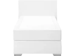 Boxspringbett Kunstleder Weis 90 X 200 Cm President